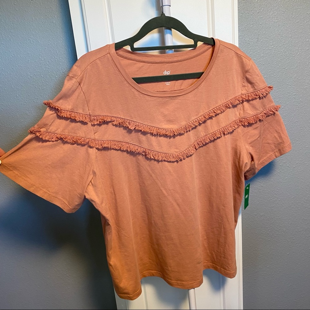 dip Fringe Tee L